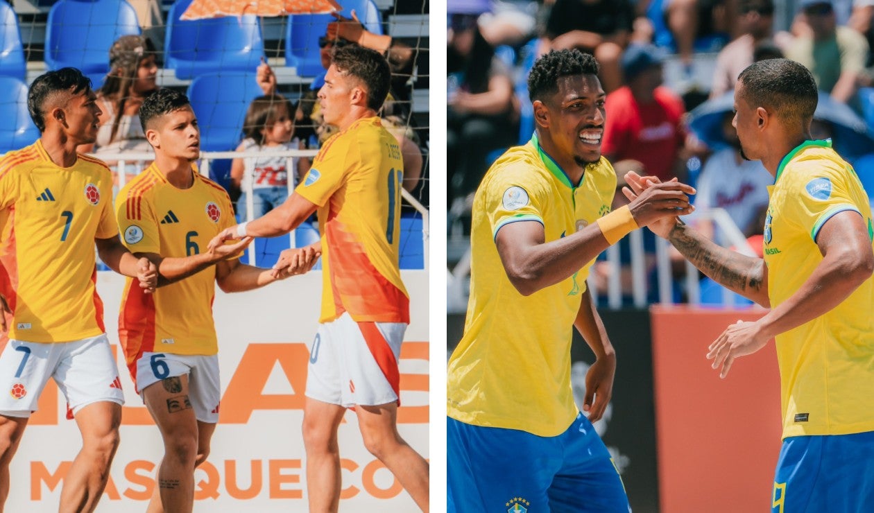 Colombia y Brasil se enfrentan por la Copa América de Fútbol Playa 2025