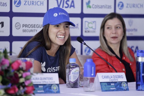 Camila Osorio y Emiliana Arango, presentación Copa Colsanitas
