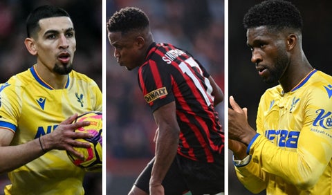 Daniel Muñoz - Luis Sinisterra - Jefferson Lerma, futbolistas colombianos