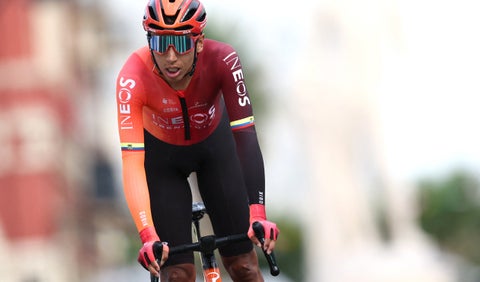 Egan Bernal en carrera