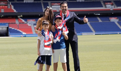 Buffon con sus hijos