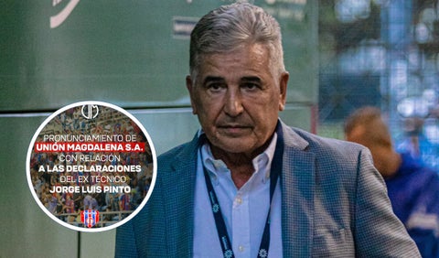 Comunicado de Unión Magdalena sobre Jorge Luis Pinto