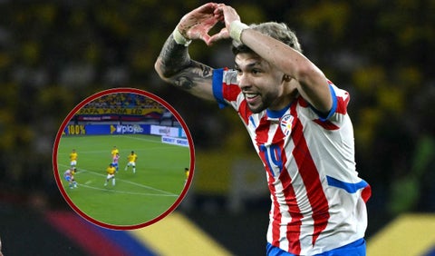 Enciso empata el partido entre Paraguay y Colombia