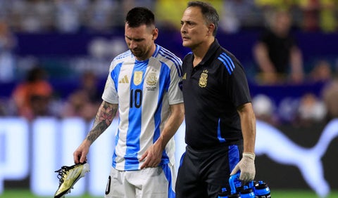 Lionel Messi habló de su lesión