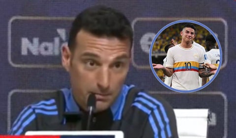 Lionel Scaloni le respondió a James Rodríguez