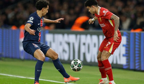 Luis Díaz PSG vs Liverpool