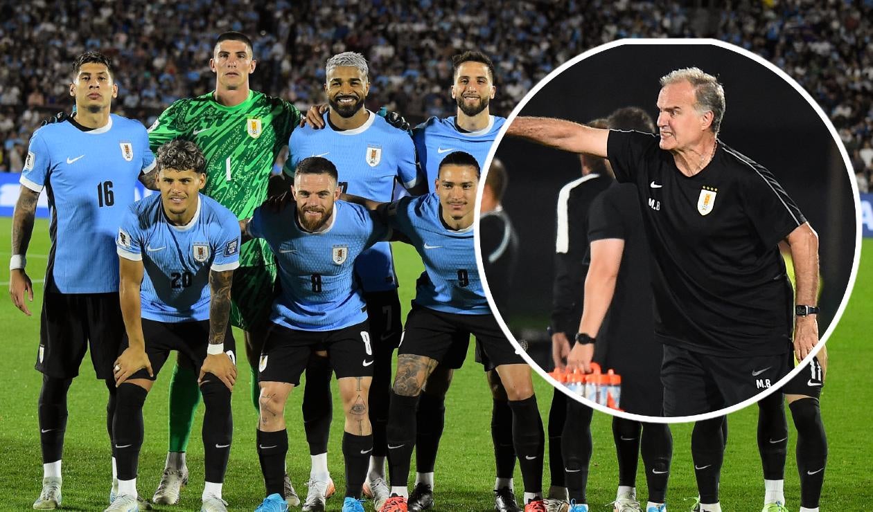 Marcelo Bielsa, técnico de la Selección de Uruguay