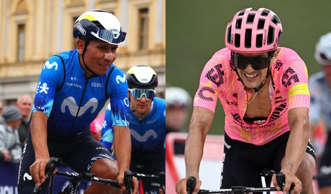 Nairo Quintana y Richard Carapaz