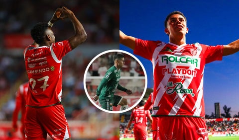 Necaxa vence al club león de James con goles de Cambindo y Rojas