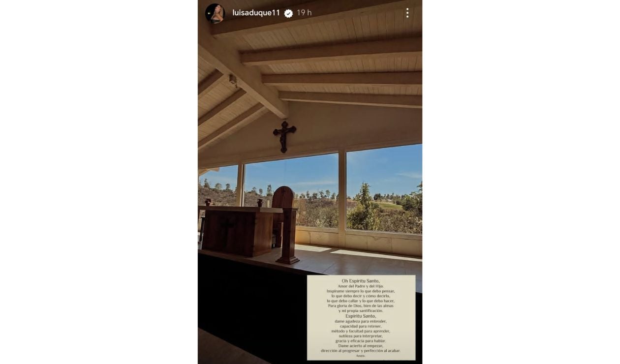 Oración e la novia de James Rodríguez