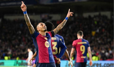 Raphinha declaró a Barcelona campeón de la Champions League