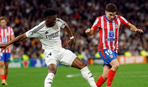 Jugadores Real Madrid vs Atlético de Madrid