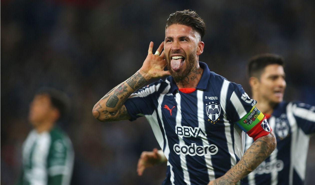 Sergio Ramos anota su primer gol con Monterrey en la Liga MX