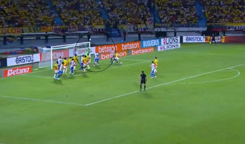 Gol de Paraguay contra Colombia