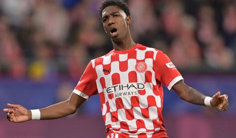 Yaser Asprilla con el Girona