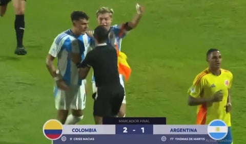 Colombia vs Argentina Sudamericano Sub17