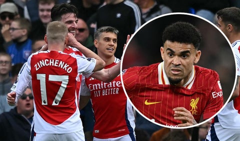 Arsenal ganó y aplazó el título de Liverpool y Luis Díaz