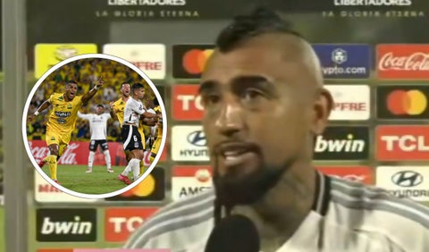 Arturo Vidal habló del empate de Colo Colo ante Bucaramanga