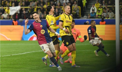 Barcelona sufrió frente al Dortmund pero avanzó a semifinales