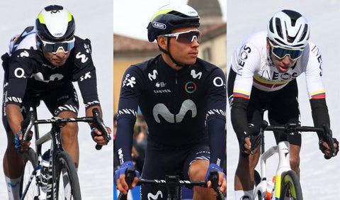 Nairo Quintana, Einer Rubio y Egan Bernal