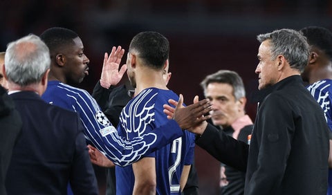 Luis Enrique habló sobre la posible ausencia de Dembélé en Champions