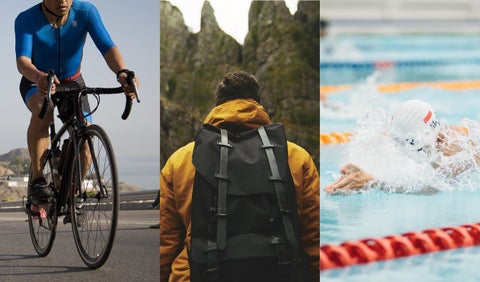 Ciclismo, senderismo y natación