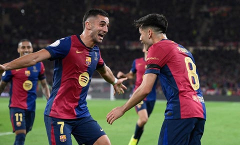 Gol del Barcelona en la final de la Copa del Rey ante el Real Madrid