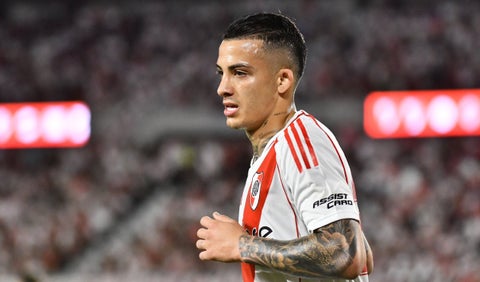 Kevin Castaño en su debut con River Plate