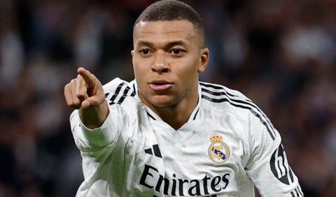 Kylian Mbappé con el Real Madrid