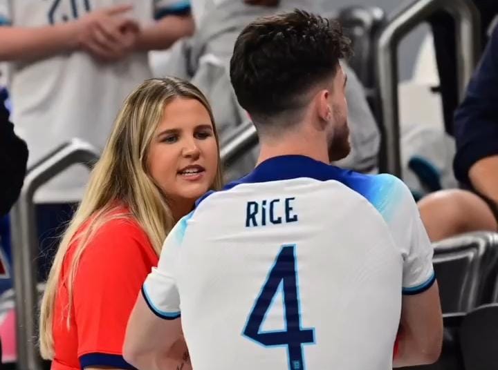 Lauren Fryer, esposa de Declan Rice