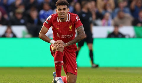 Luis Díaz con el Liverpool en la Premier League