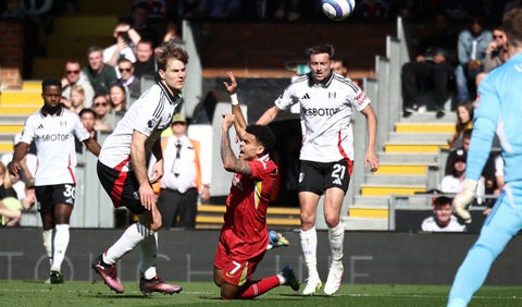 Luis Díaz en el Fulham vs Liverpool