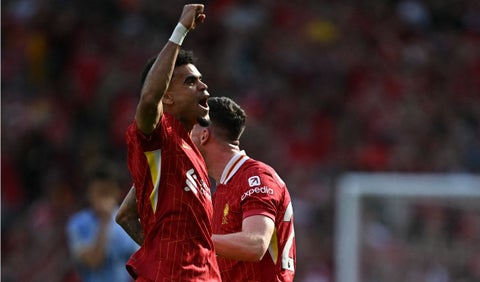 Luis Díaz jugó su partido 100 en la Premier League