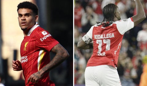 Luis Díaz y Hugo Rodallega en competencia