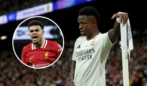 Luis Díaz y Vinícius Junior, futbolistas