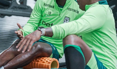 Matheus Uribe se recuperó de su lesión y volvió a entrenar con Nacional