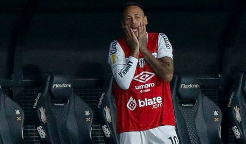 Neymar Jr se lesionó con Santos
