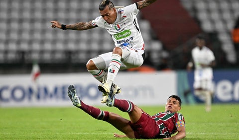 Thiago Silva con Fluminense vs Once Caldas