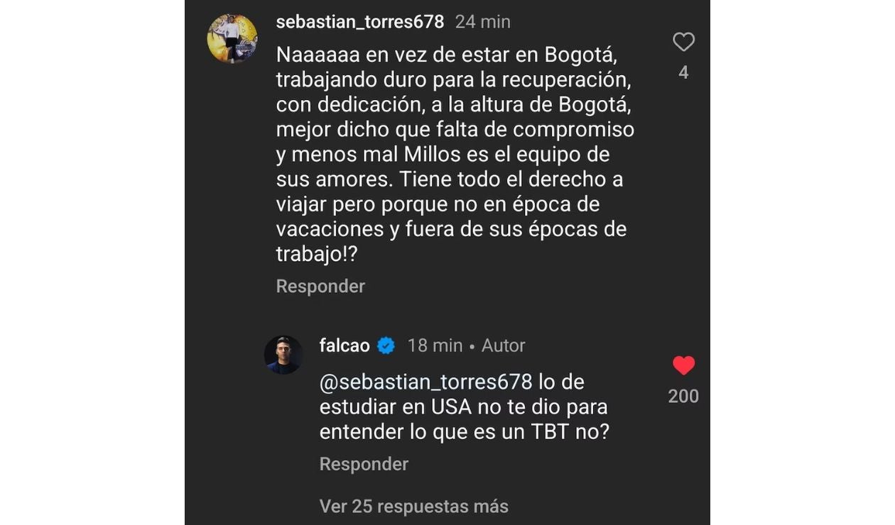 Respuesta de Falcao