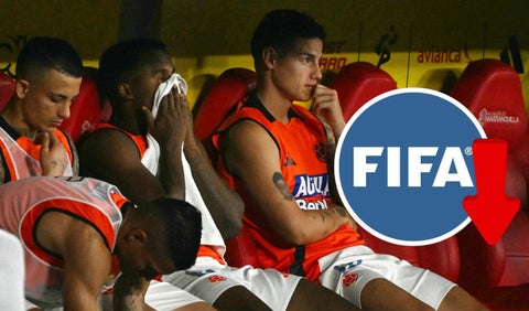 Selección Colombia cae dos puestos en el ranking FIFA