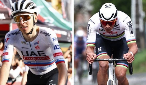 Tadej Pogacar y Mathieu Van der Poel