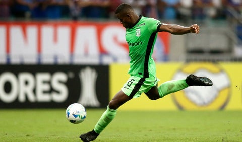 Andrés Román con Atlético Nacional en Copa Libertadores