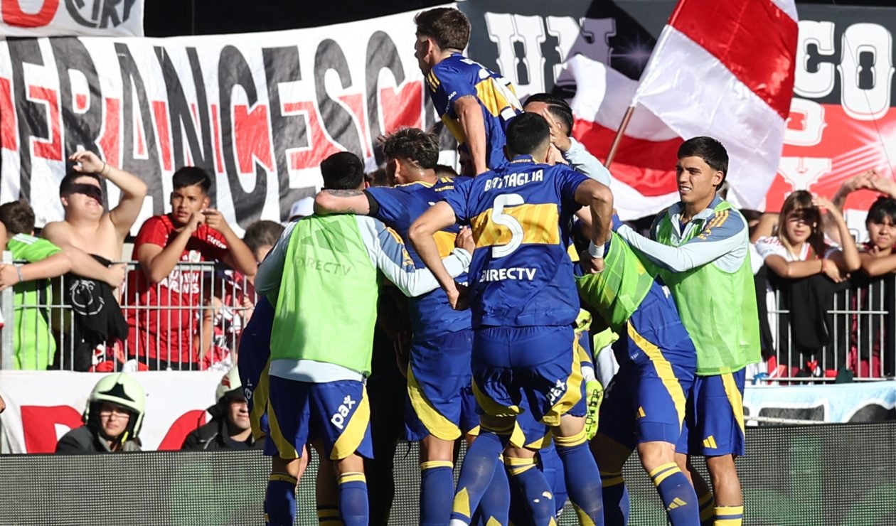Boca Juniors vs River Plate celebración del gol