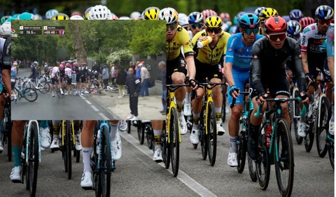 Fuerte caída en la etapa 6 del Giro de Italia