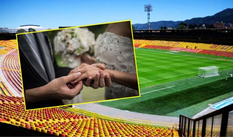 Matrimonio en el estadio El Campín
