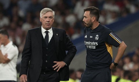 Carlo y su hijo Davide Ancelotti