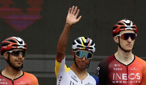 Egan Bernal en la etapa 9 del Giro de Italia