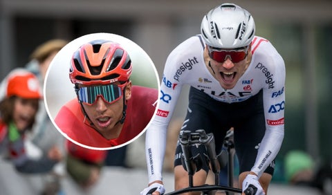 Egan Bernal y Juan Ayuso, ciclistas