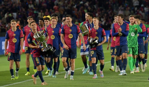 FC Barcelona celebra el título de la Liga de España 2025