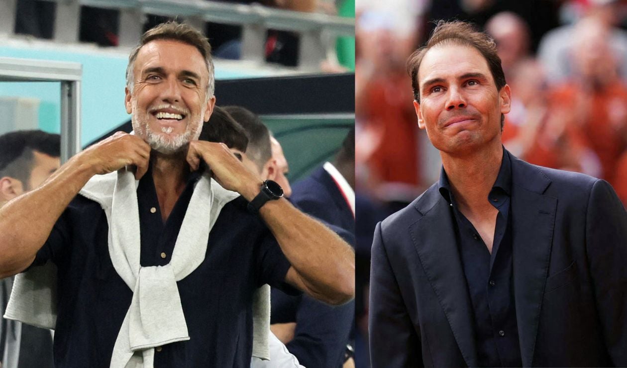 Gabriel Batistuta y Rafael Nadal